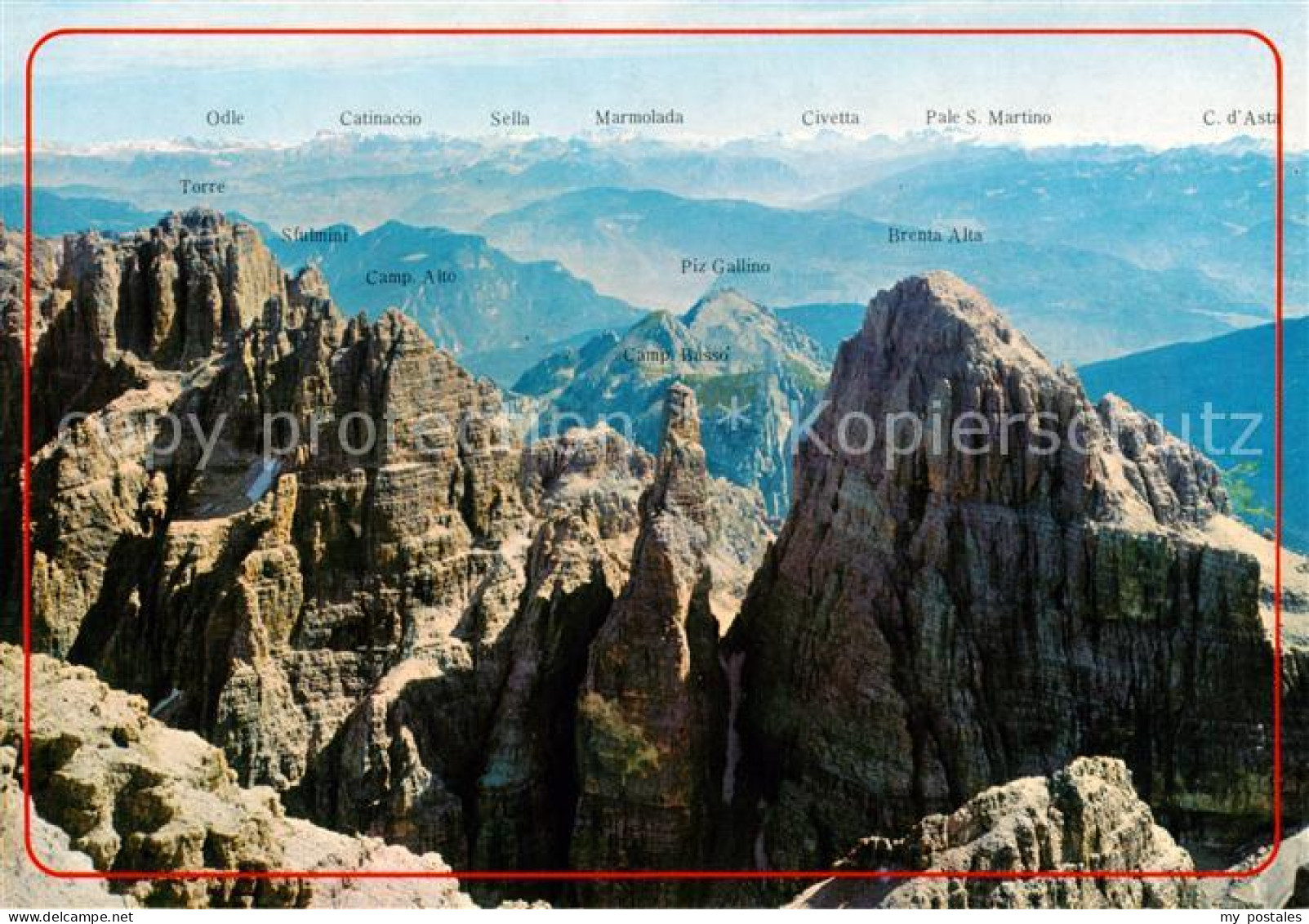 73789593 Dolomiti Di Brenta IT Veduta Dalla Cima Tosa  - Autres & Non Classés