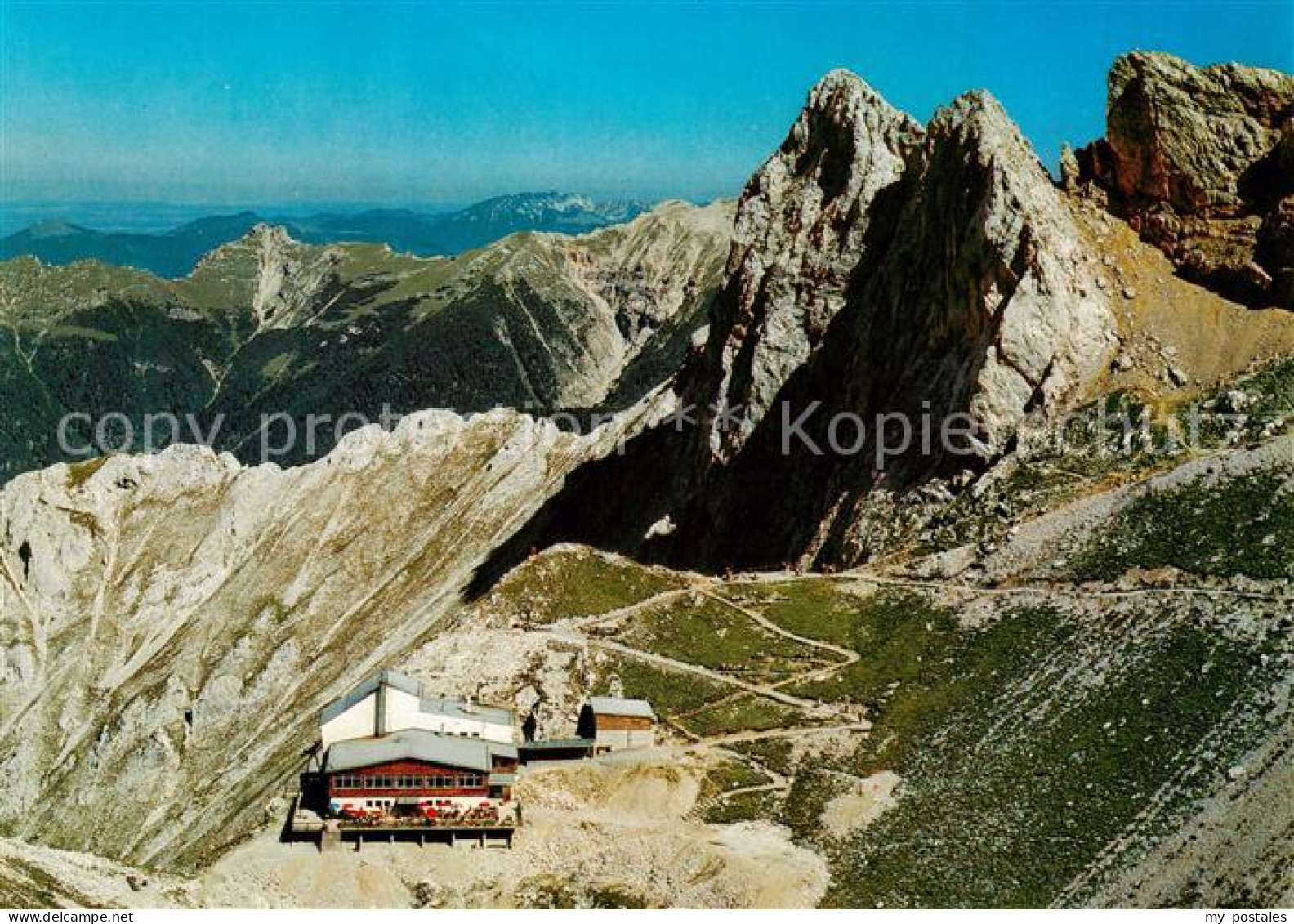 73789578 Mittenwald Bayern Berggaststaette Und Bergstation Der Karwendelbahn Fli - Mittenwald