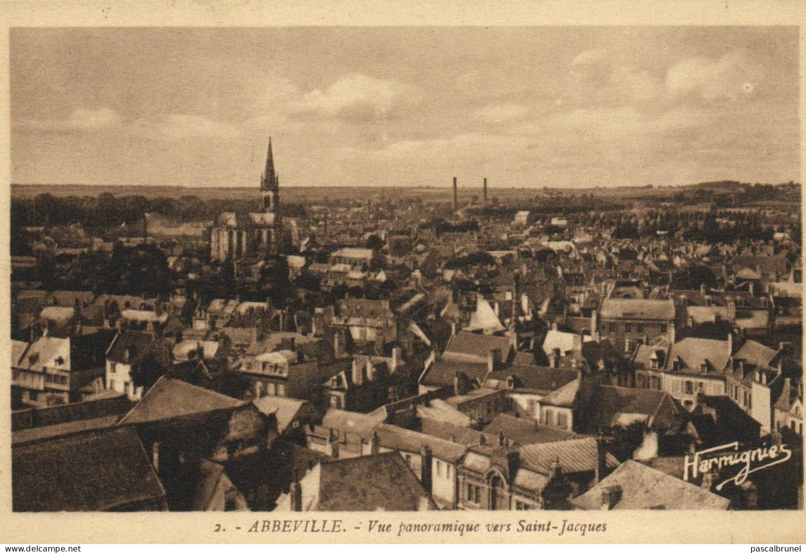 ABBEVILLE - VUE PANORAMIQUE VERS SAINT JACQUES - Abbeville