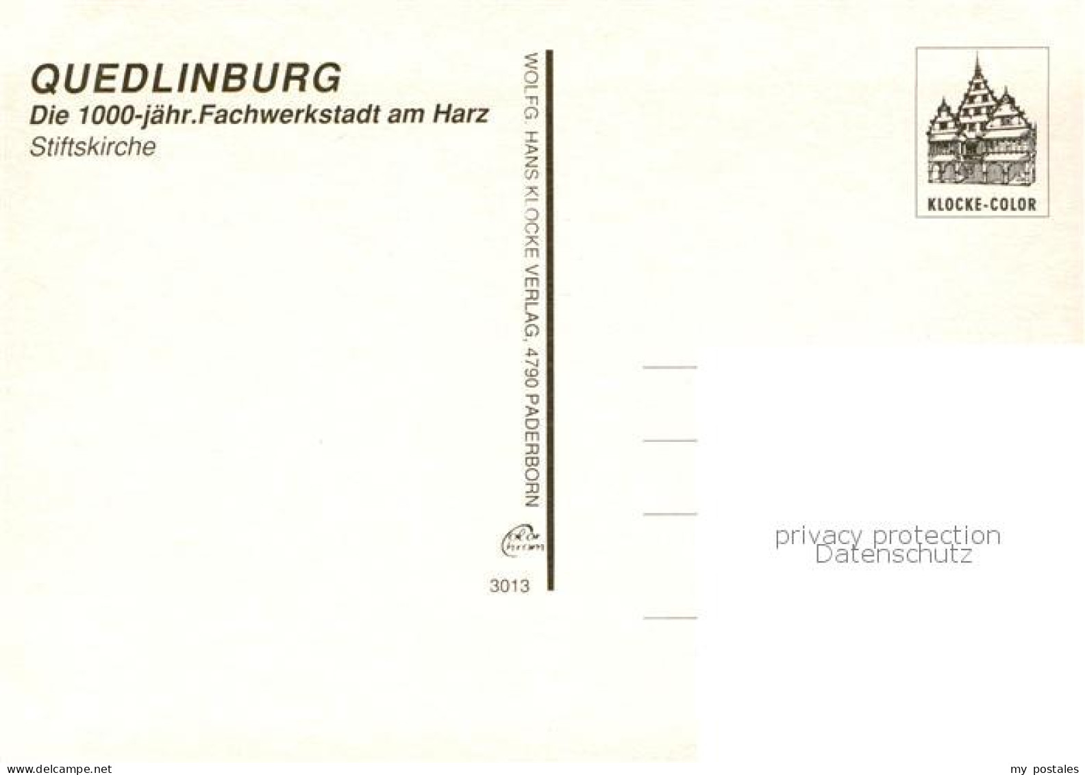 73789554 Quedlinburg Stiftskirche Quedlinburg - Other & Unclassified