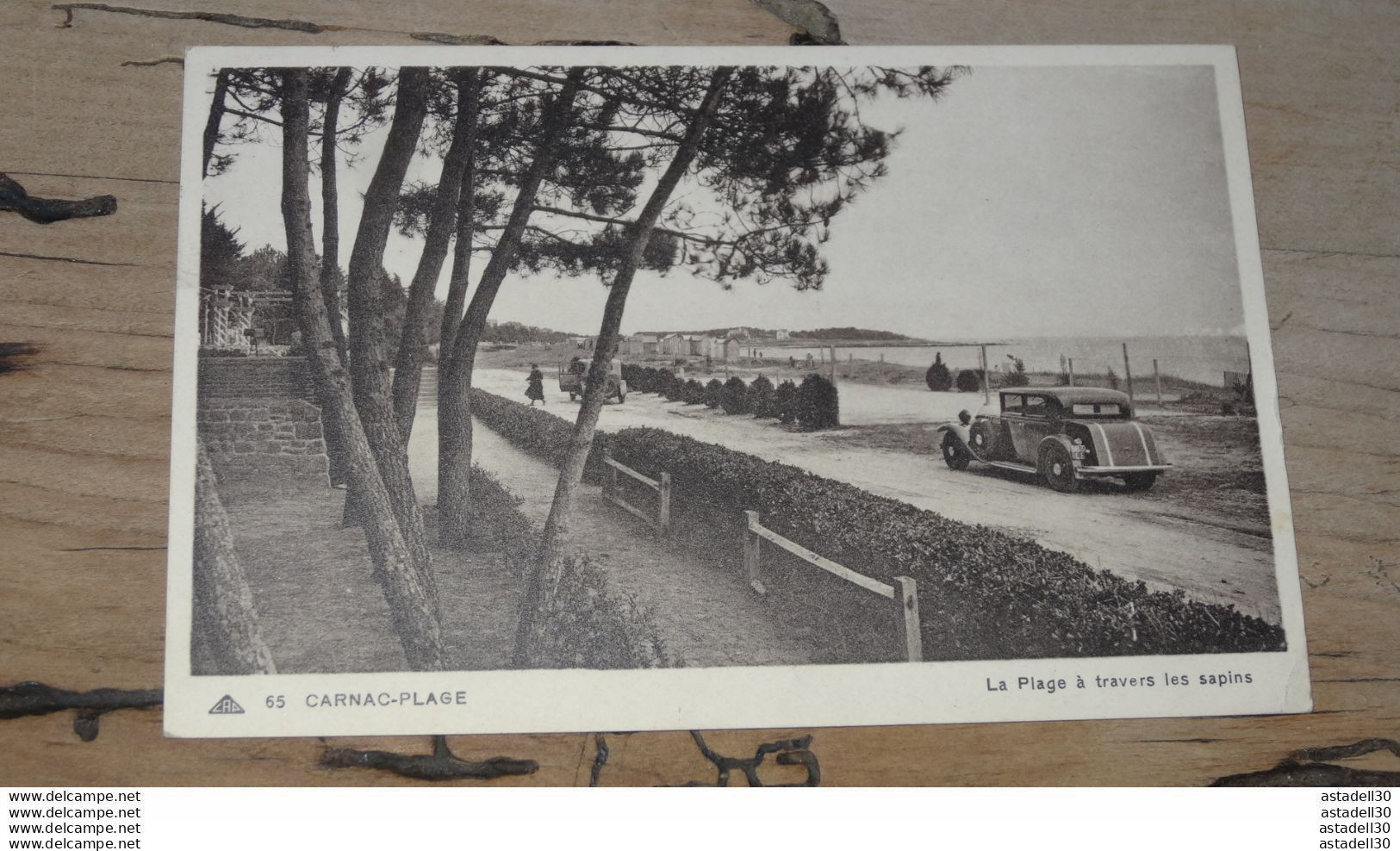 CARNAC PLAGE : La Plage A Travers Les Sapins ................ K-10318 - Carnac