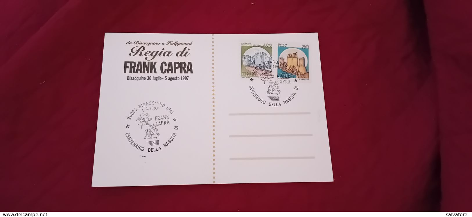 CARTOLINA  FILM DA BISACQUINO A HOLLYWOOD REGIA DI FRANK CAPRA - CENTENARIO DELLA NASCITA 1997 - Acteurs