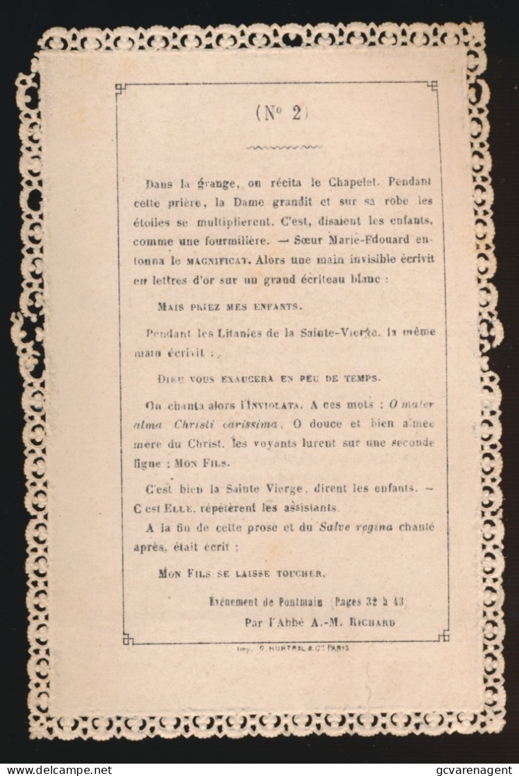 DIOCESE DE LAVAU.  11X 7 CM.   ZIE AFBEELDINGEN - Devotion Images