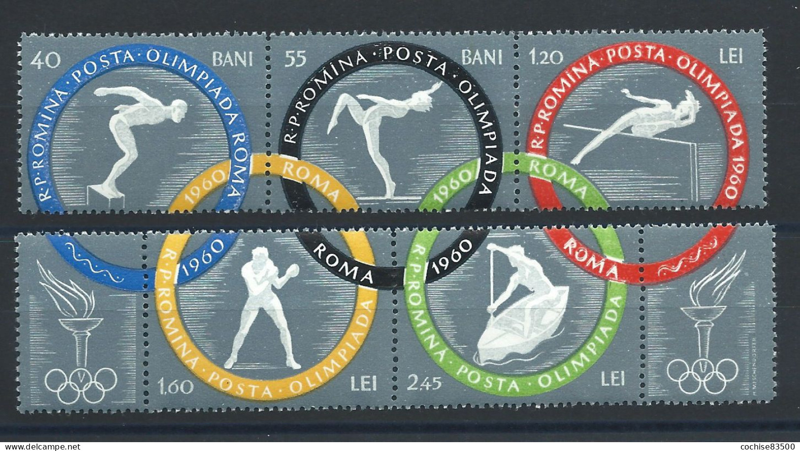 Roumanie N°1710/14** (MNH) 1960 - J.O De Rome - Unused Stamps