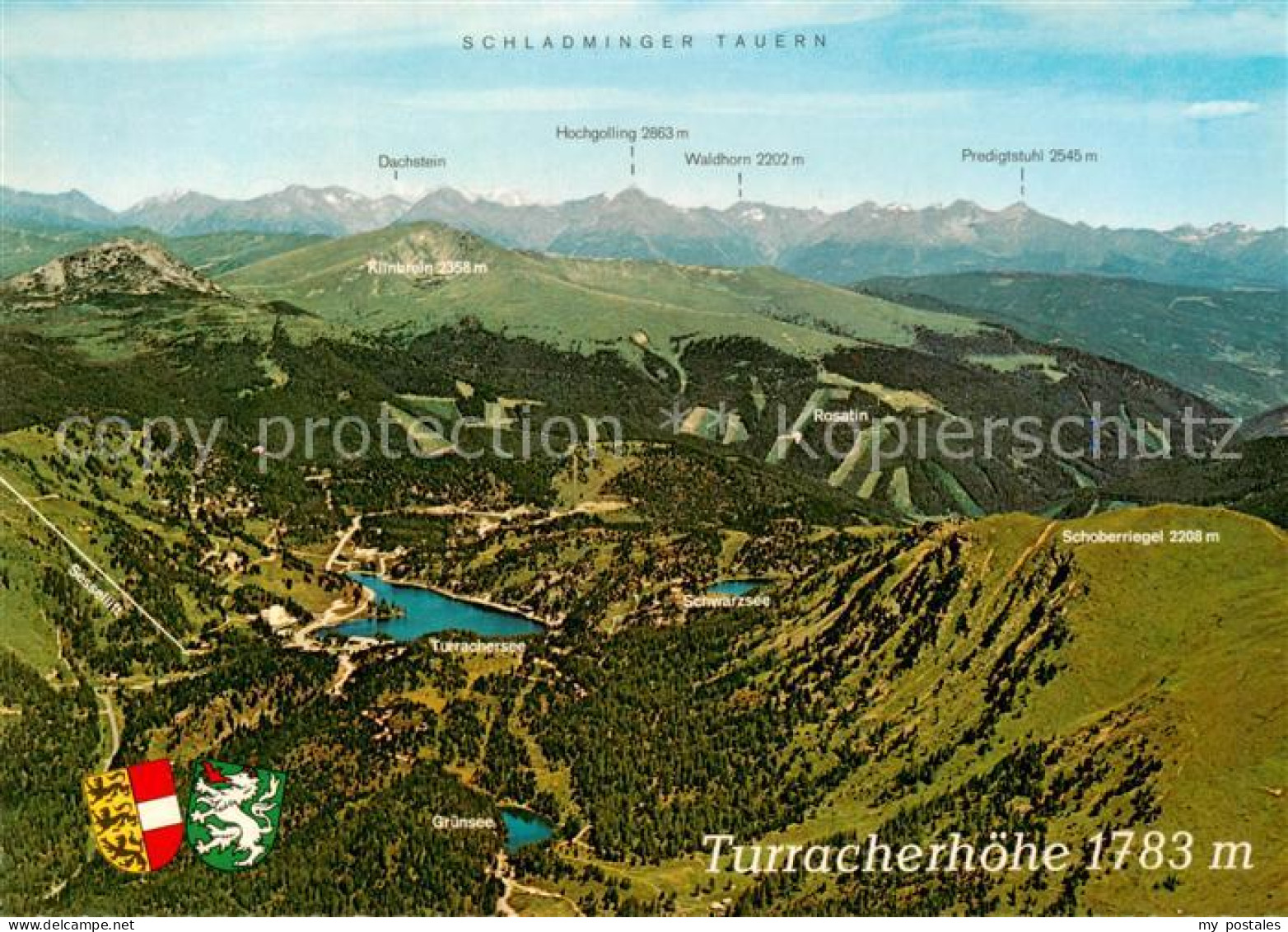 73789464 Turracherhoehe 1783m Kaernten Steiermark Fliegeraufnahme Mit Schladming - Andere & Zonder Classificatie