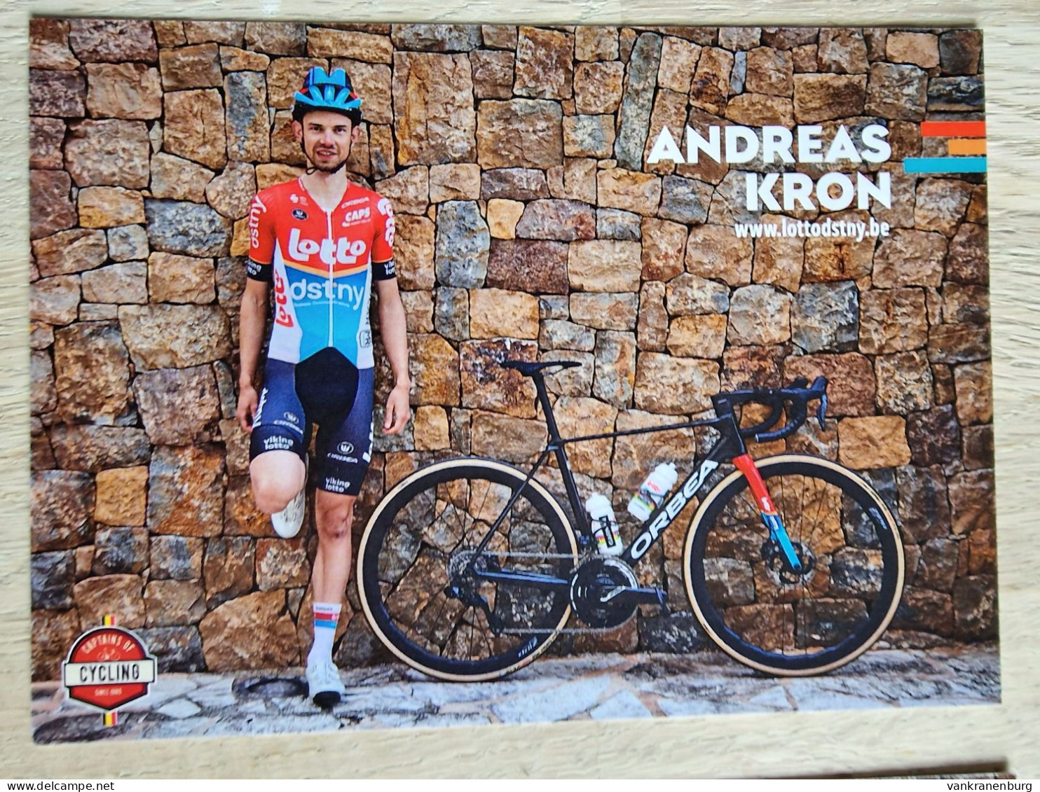 Card Andreas Kron - Team Lotto Dstny - 2024 - Belgium - Cycling - Cyclisme - Ciclismo - Wielrennen - Cyclisme
