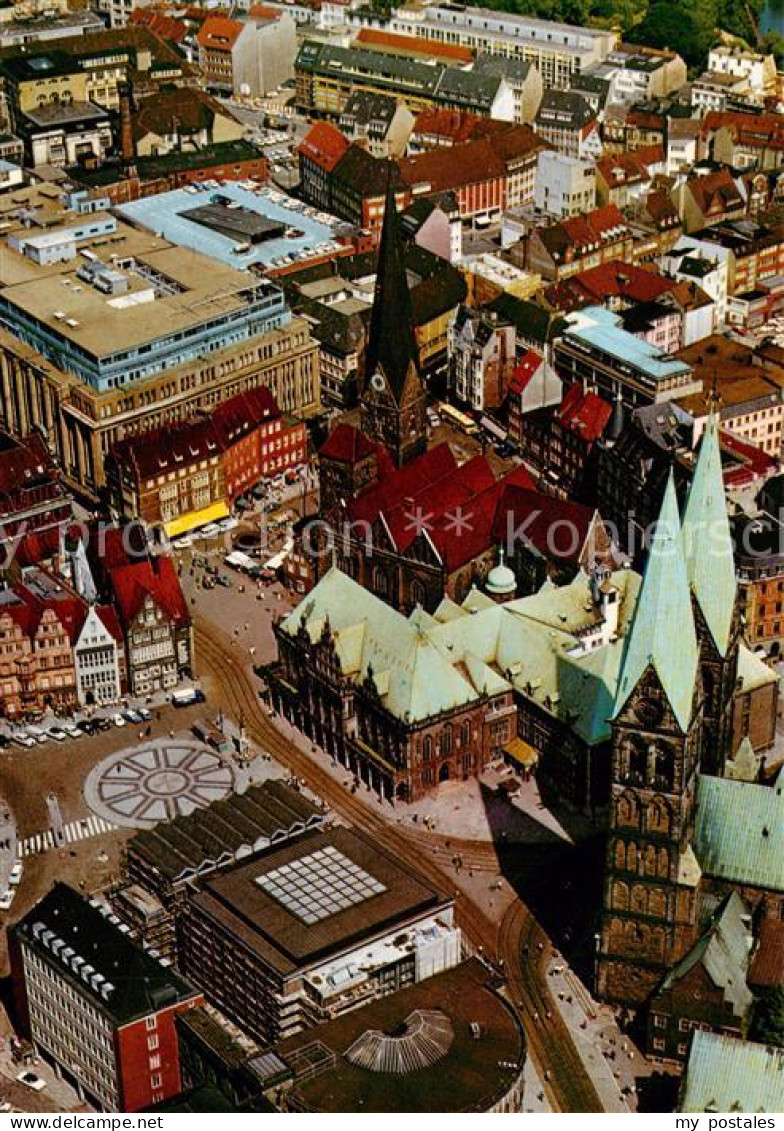 73789447 Bremen Fliegeraufnahme Mit Marktplatz Und Kirche Bremen - Bremen