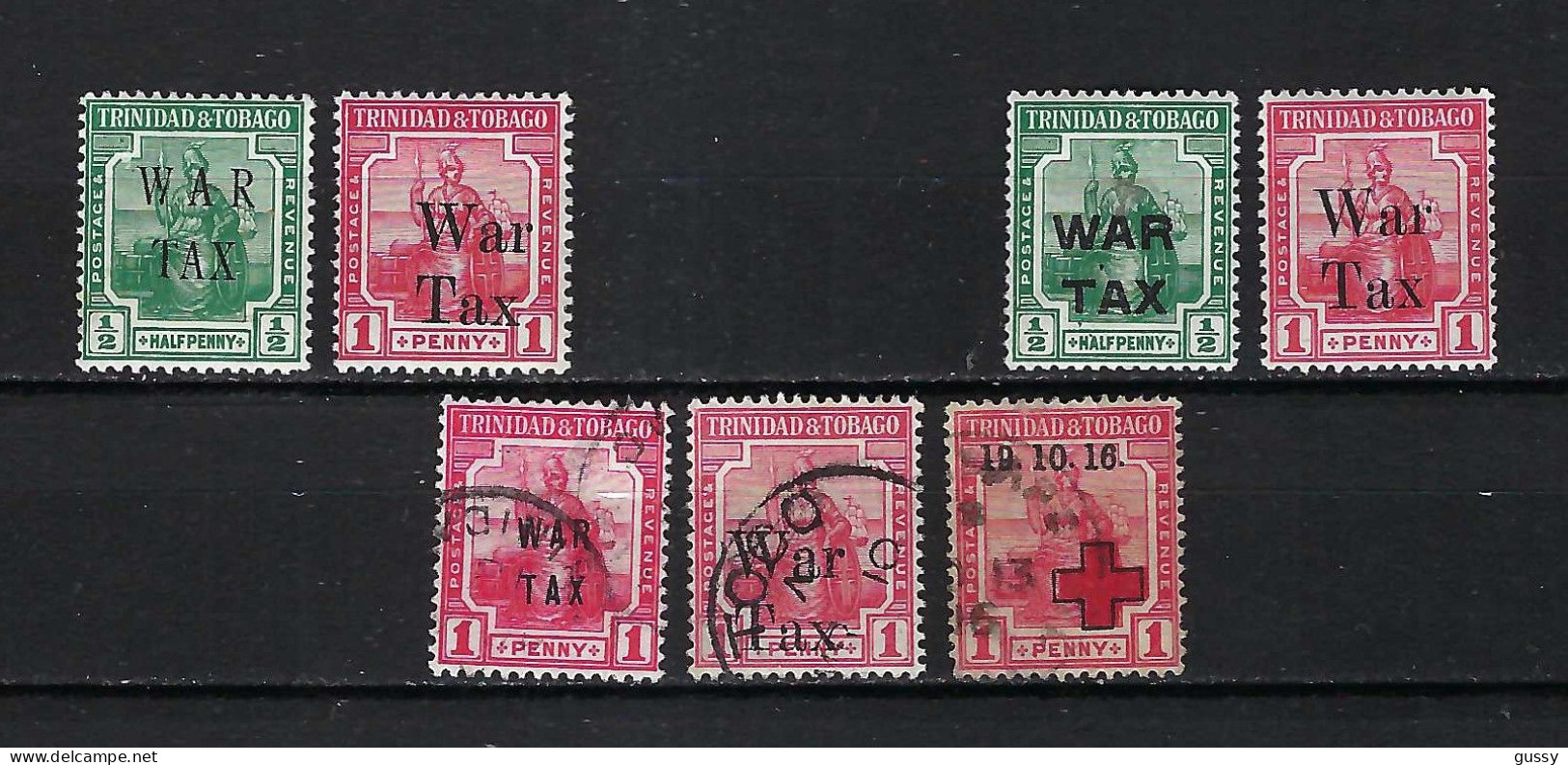 TRINITE & TOBAGO Ca.1896-1918: Lot D' Obl. (3), Neufs** (3) Et Neuf* (1) - Trinidad & Tobago (...-1961)