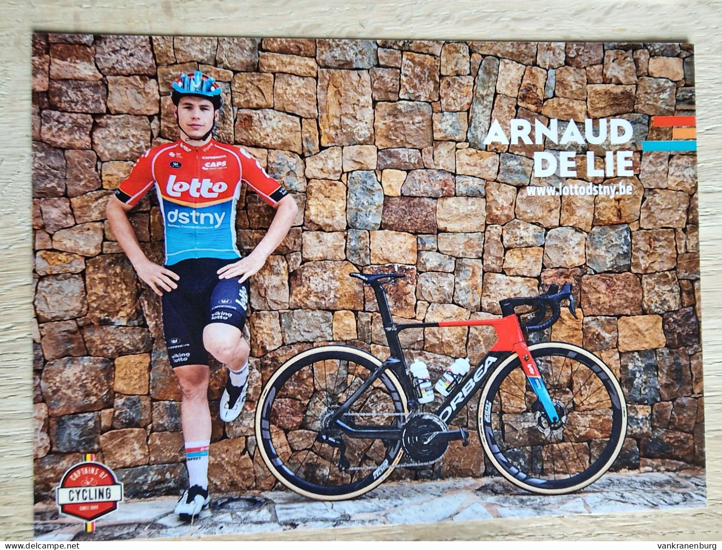 Card Arnaud De Lie - Team Lotto Dstny - 2024 - Belgium - Cycling - Cyclisme - Ciclismo - Wielrennen - Radsport