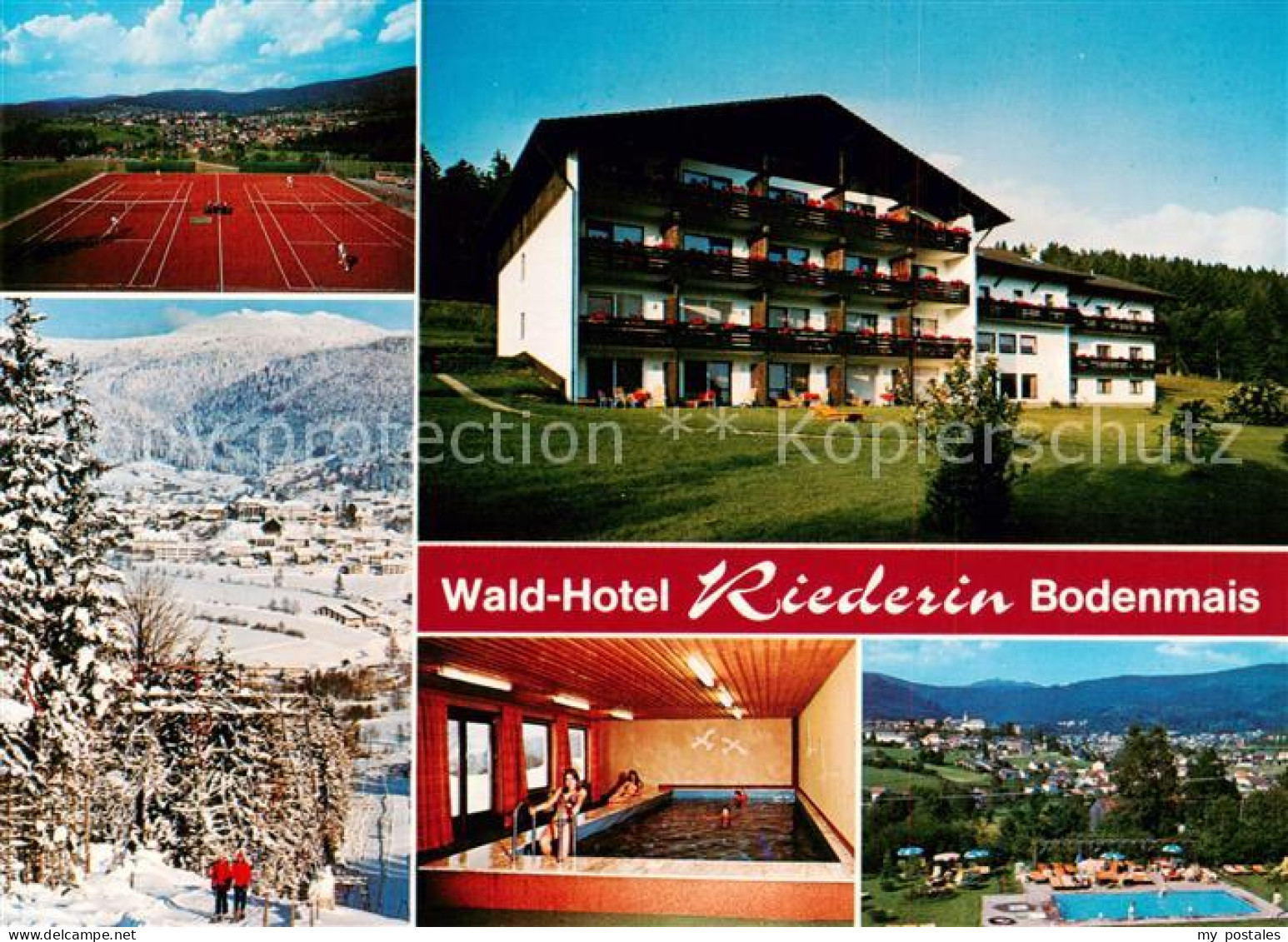 73789399 Bodenmais Waldhotel Riederin Tennisplatz Panorama Hallen Und Freibad Bo - Bodenmais