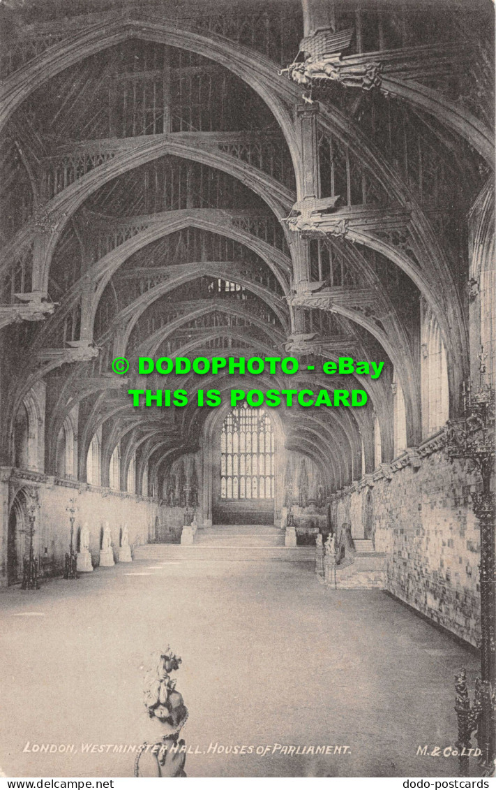 R529874 London. Westminster Hall. Houses Of Parliament. M. And Co - Sonstige & Ohne Zuordnung