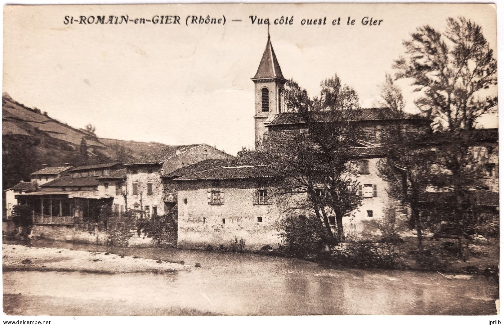 CPA Carte Postale / 69 Rhône, St Ou Saint-Romain-en-Gier / X. Goutagny, édit. / Vue Côté Ouest Et Le Gier. - Sonstige & Ohne Zuordnung