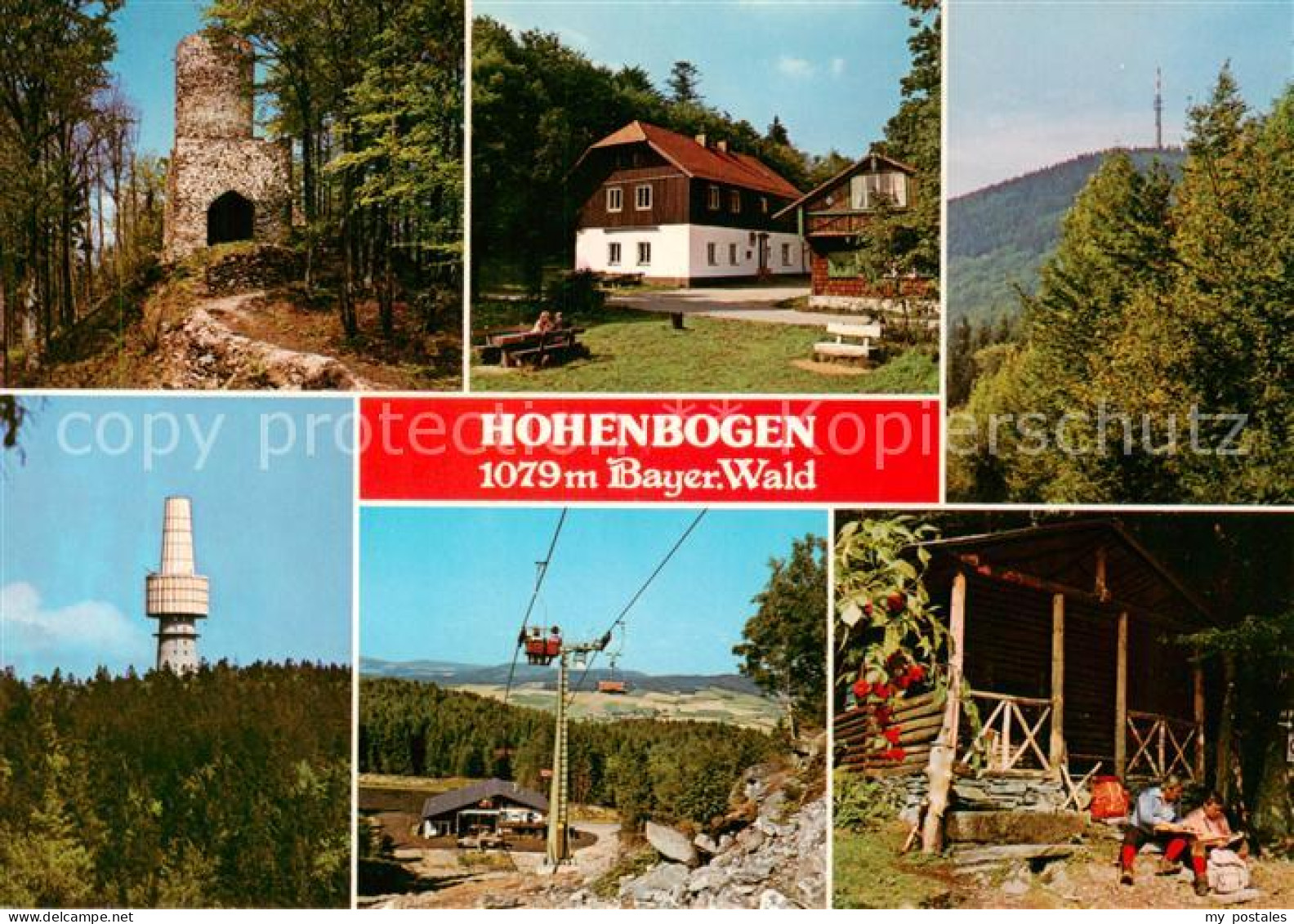 73789395 Neukirchen Heilig Blut Berggasthaus Hohenbogen Ruine Turm Seilbahn Brot - Autres & Non Classés