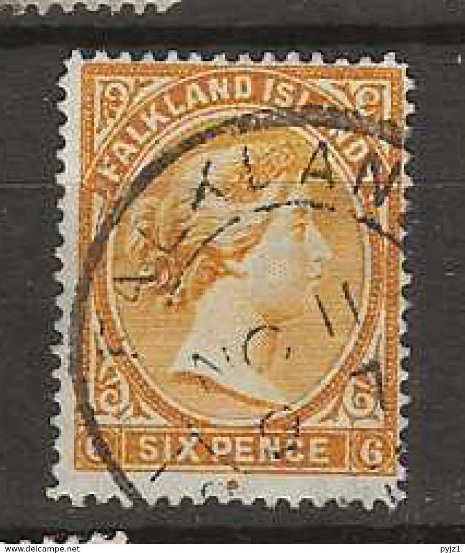 1891 USED Falkland Islands Mi 12a - Falklandinseln