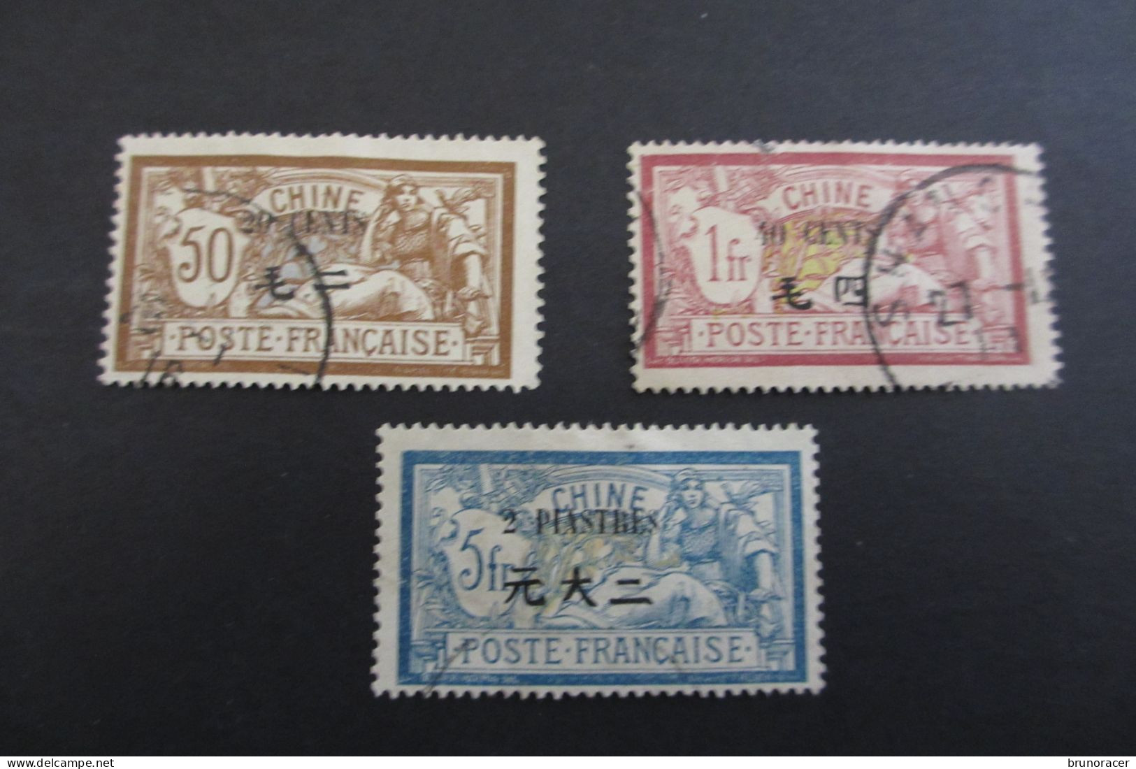 CHINE BFE N°80 à 82 Oblit. TB  COTE 45 EUROS VOIR SCANS - Used Stamps