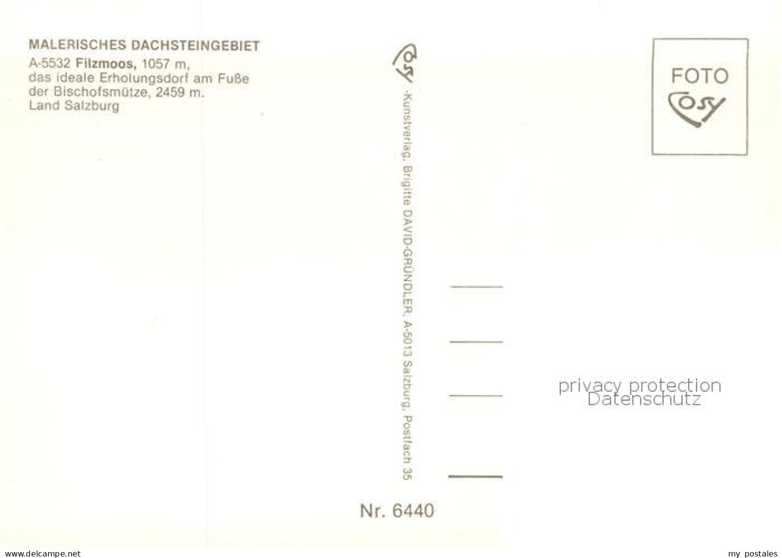 73789381 Filzmoos AT Gesamtansicht M. Bischofsmuetze  - Sonstige & Ohne Zuordnung