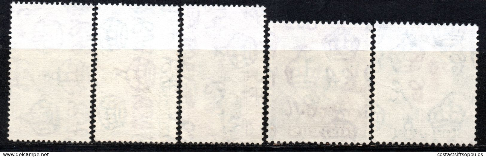 2959. CYPRUS 1960 DEFINITIVE HIGH VALUES SG.198-202 - Used Stamps