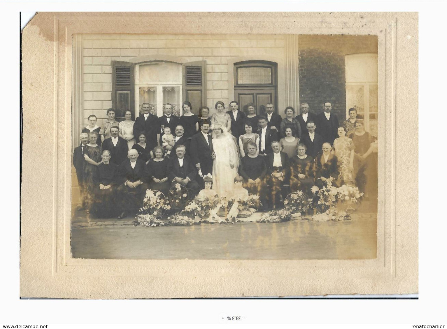 Mariage Sur Carton.Format 23 X 30 Cm. - Anonymous Persons