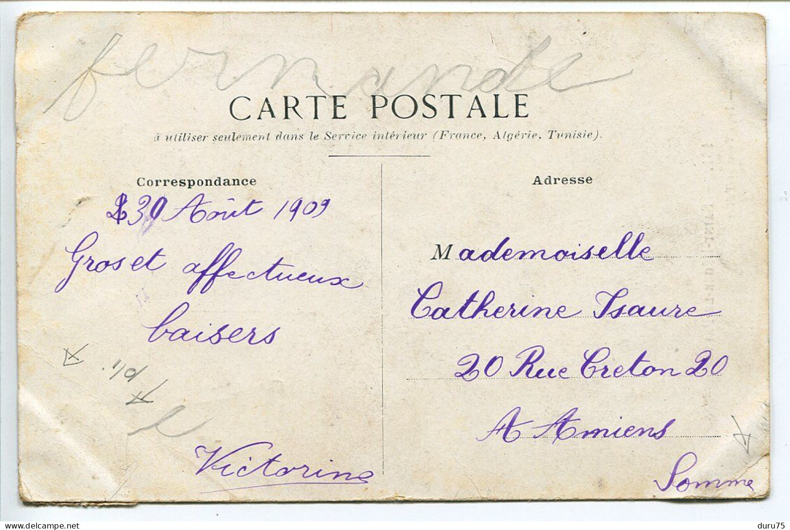 CPA Voyagé 1909 * SAINT LEGER LE PAUVRE ( Saint-Léger-sur-Bresle ) L'Eglise * Cliché E.C. Imp. Yvert Et Tellier - Other & Unclassified