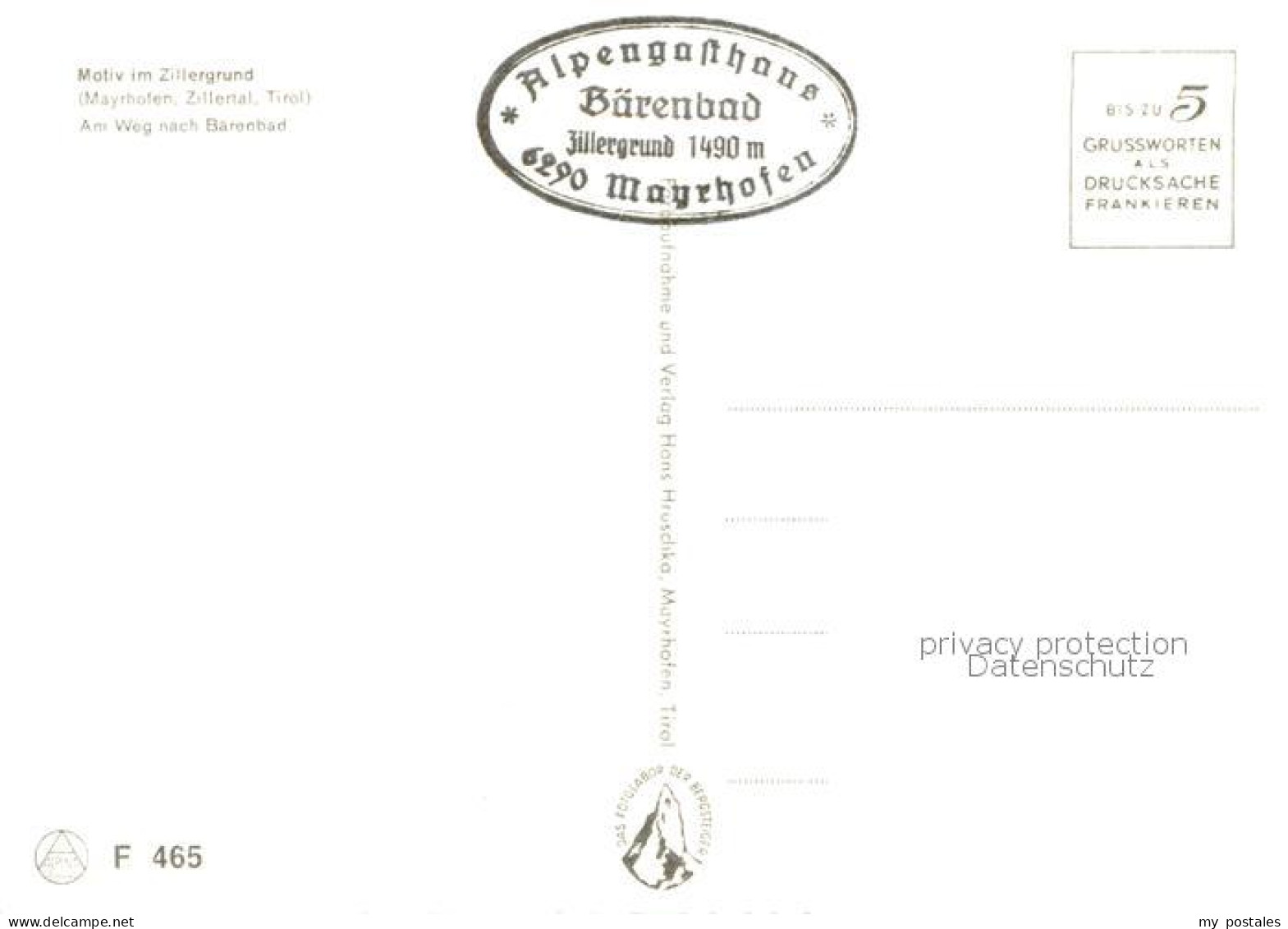 73789358 Mayrhofen Zillertal AT Am Weg Nach Baerenbad Berg-Bach  - Other & Unclassified