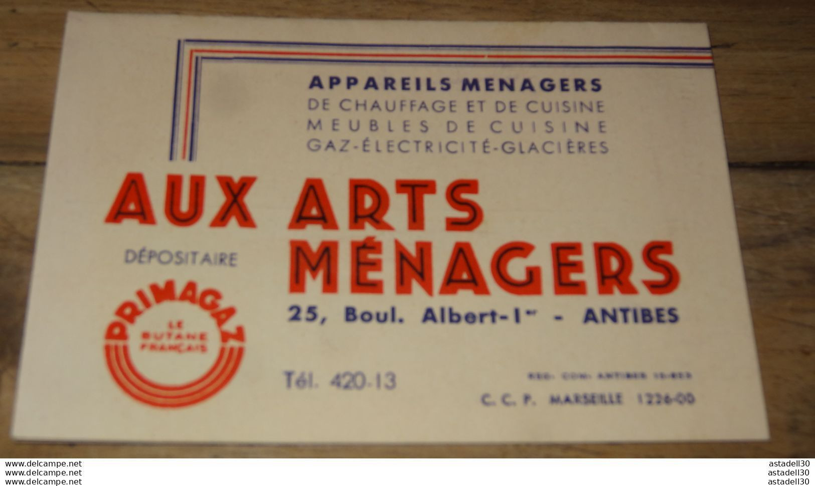 Depliant Publicitaire ANTIBES, Aux Arts Menagers;  ............. E1-200 - Andere & Zonder Classificatie