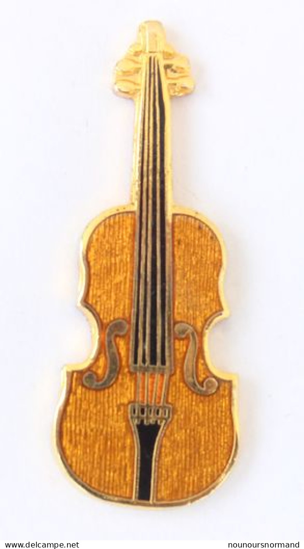 Pin's VIOLON Marron Nacré - N198 - Musique