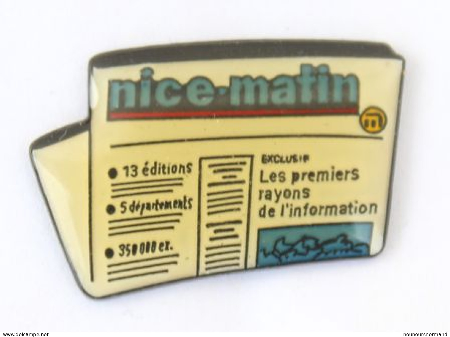 Pin's  NICE MATIN - Le Journal De Nice - La Une - N210 - Médias