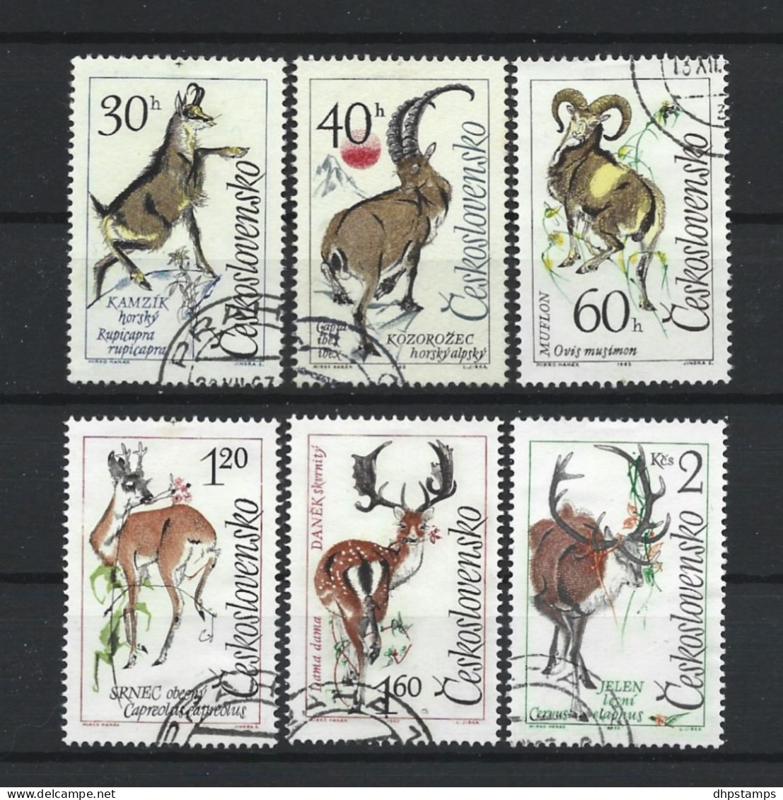 Ceskoslovensko 1963 Fauna  Y.T. 1306/1311 (0) - Used Stamps