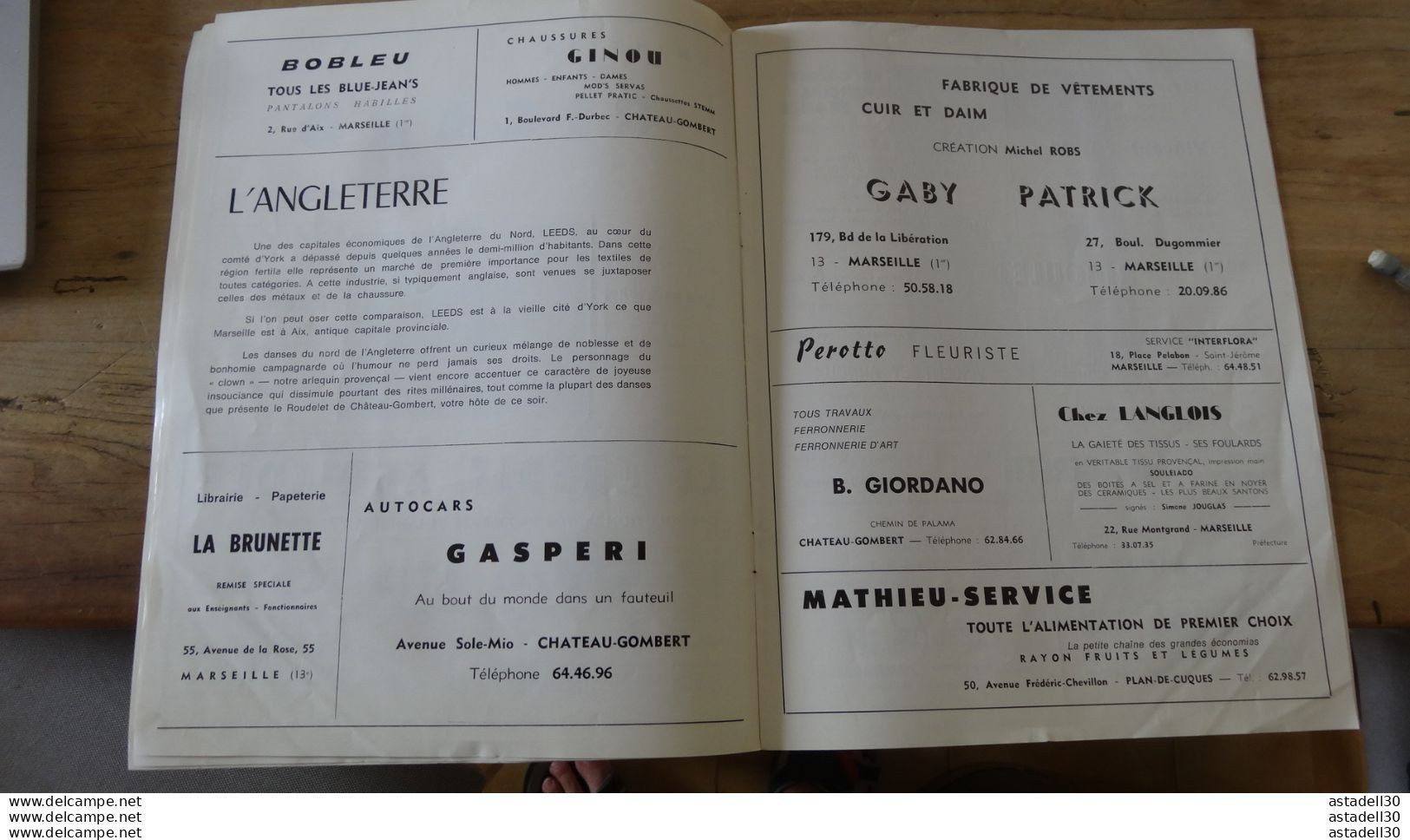 CHATEAU GOMBERT Programme VIIe Festival International De Folklore - 1971 ....... PRO-GOM ......... Caisse-40 - Programme