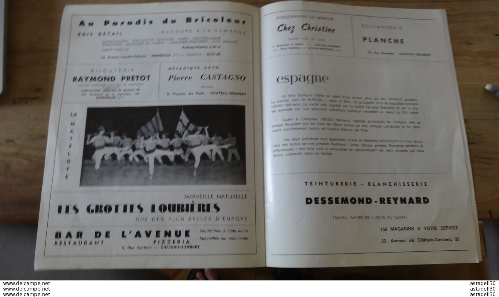 CHATEAU GOMBERT Programme VIIe Festival International De Folklore - 1971 ....... PRO-GOM ......... Caisse-40 - Programs