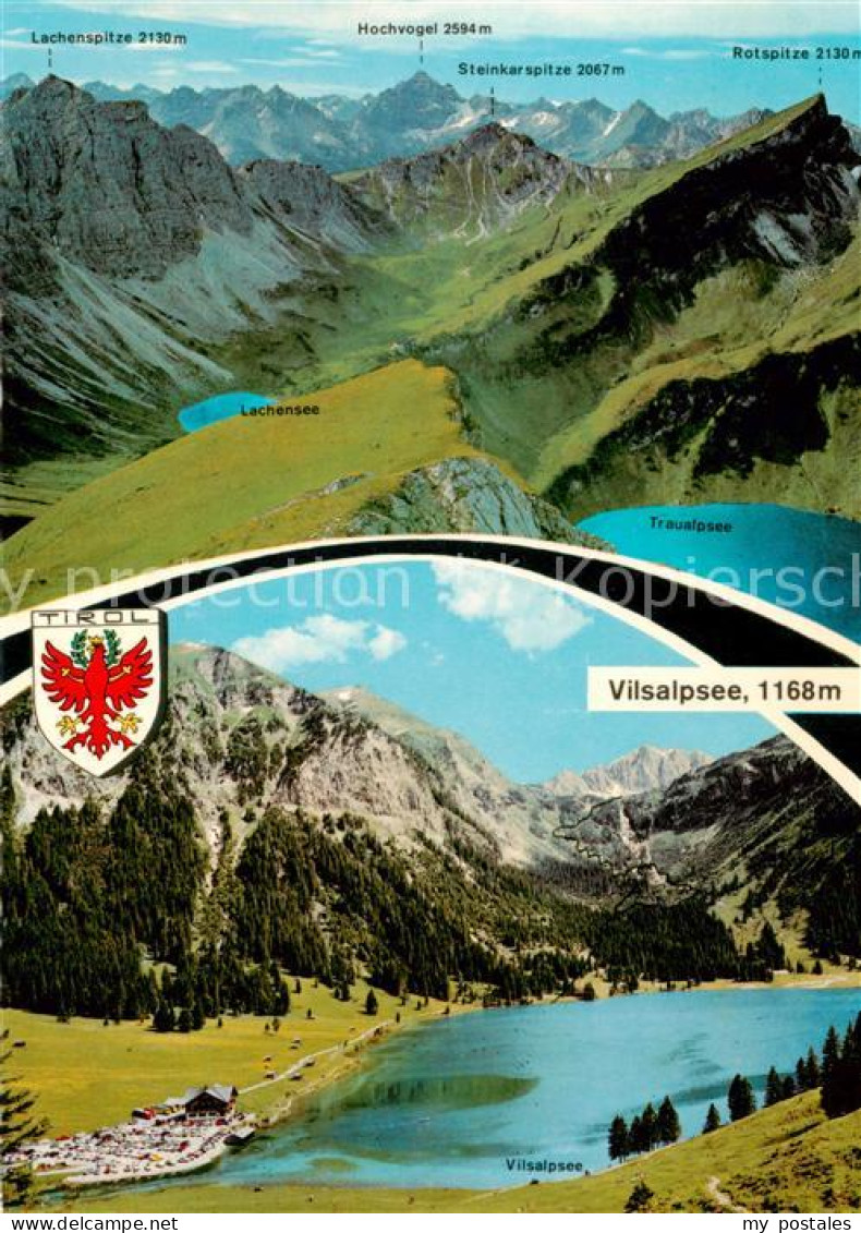 73789320 Vilsalpsee 1168m Tannheim Tirol AT Traualpsee Lachensee Lachenspitze Ho - Sonstige & Ohne Zuordnung