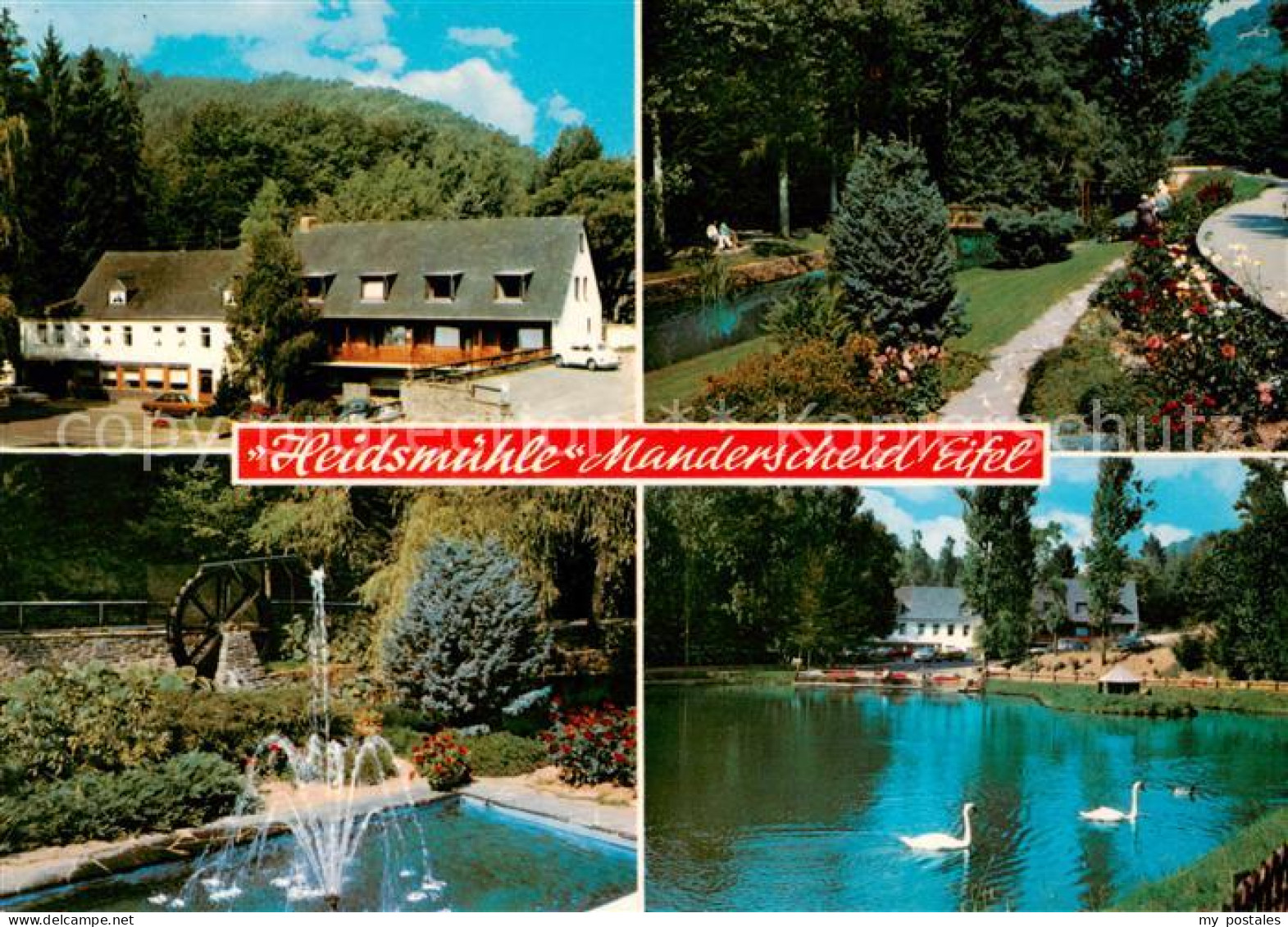 73789315 Manderscheid Eifel Restaurant-Cafe Hotel Heidsmuehle Aussenansicht M. T - Manderscheid