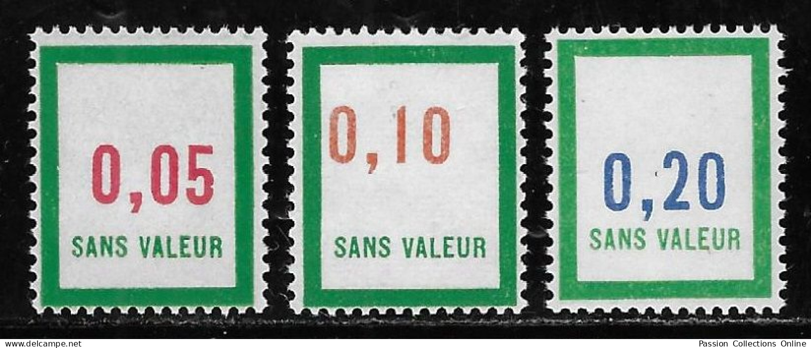 TIMBRES FICTIFS EMISSION DE 1966 N° F171/F173 NEUFS ** TRES RARES TTB COTE 4 € - Fictifs