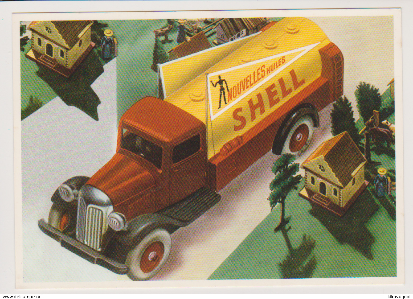 JOUETS - CAMION SHELL - PUBLICITE RECLAME - CARTE POSTALE 10X15 CM NEUF - Autres & Non Classés