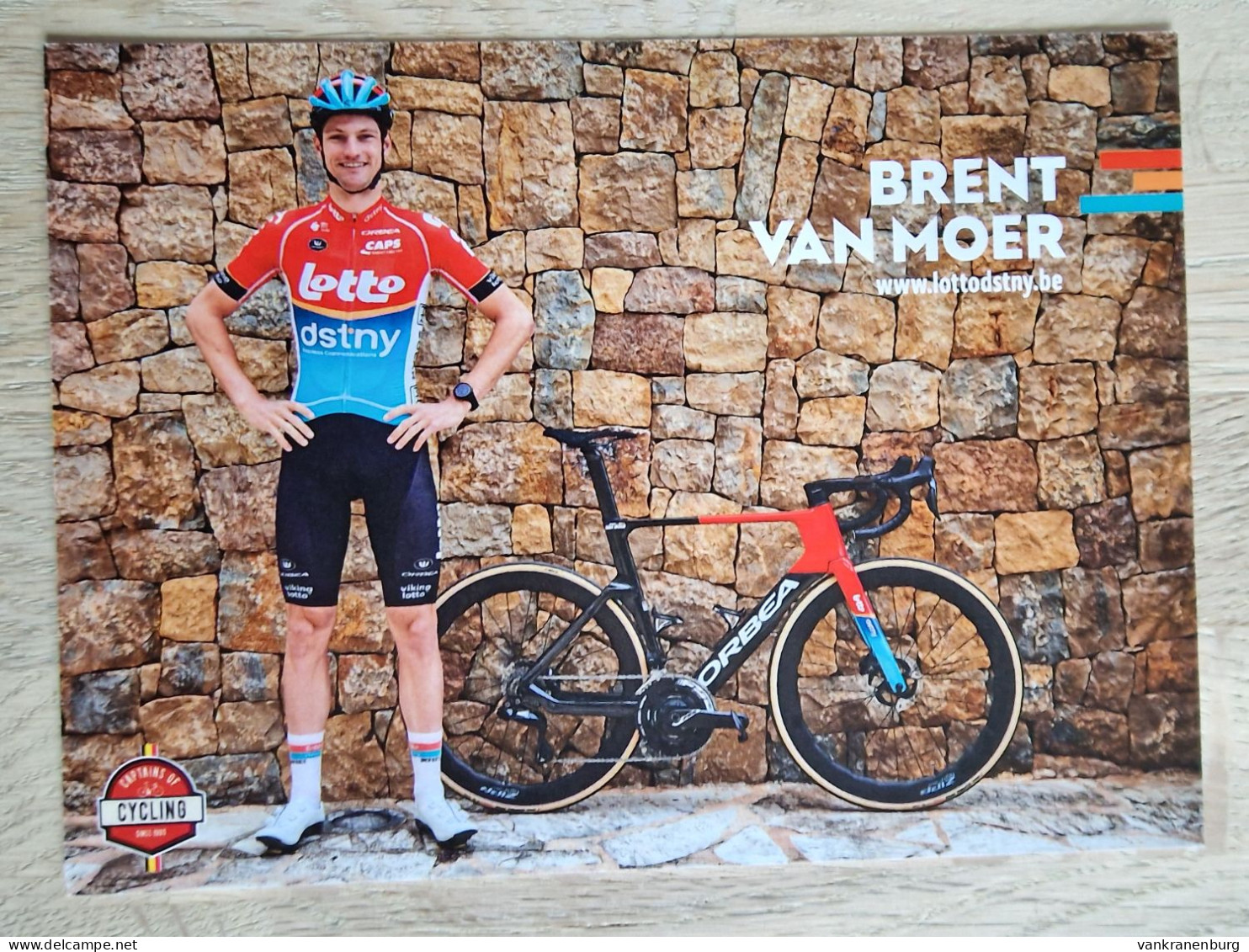 Card Brent Van Moer - Team Lotto Dstny - 2024 - Belgium - Cycling - Cyclisme - Ciclismo - Wielrennen - Cyclisme