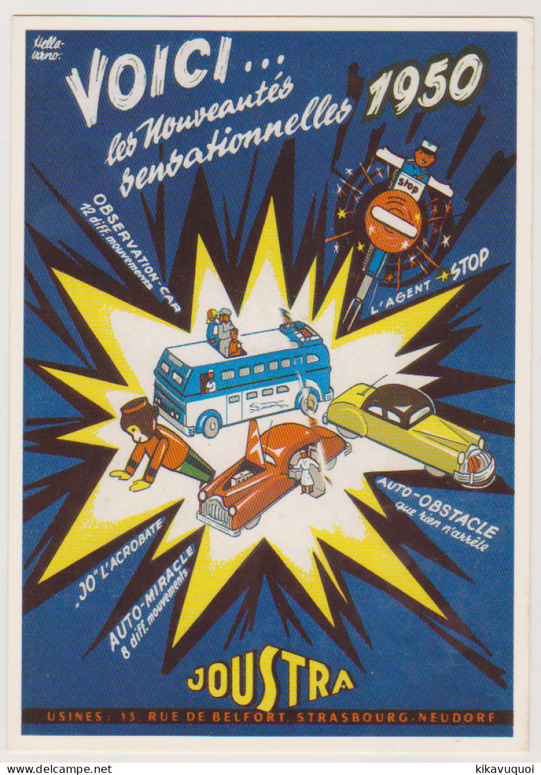 JOUETS JOUSTRA - PUBLICITE RECLAME - CARTE POSTALE 10X15 CM NEUF - Andere & Zonder Classificatie