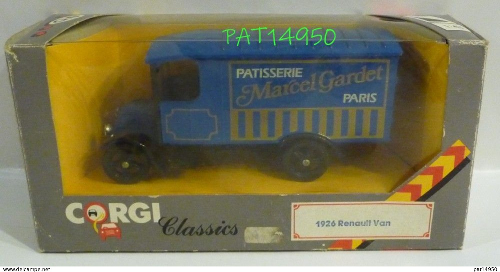 PAT14950 RENAULT VAN 1926 PATISSERIE MARCEL GARDET PARIS Marque CORGI CLASSICS - Corgi Toys