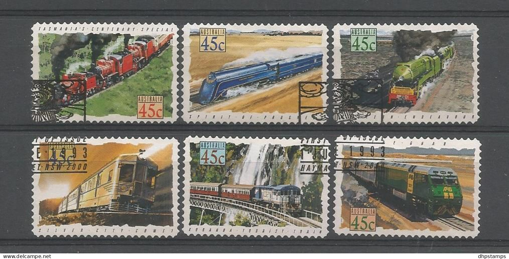 Australia 1993 Trains S.A.  Y.T. 1312/1317 (0) - Used Stamps