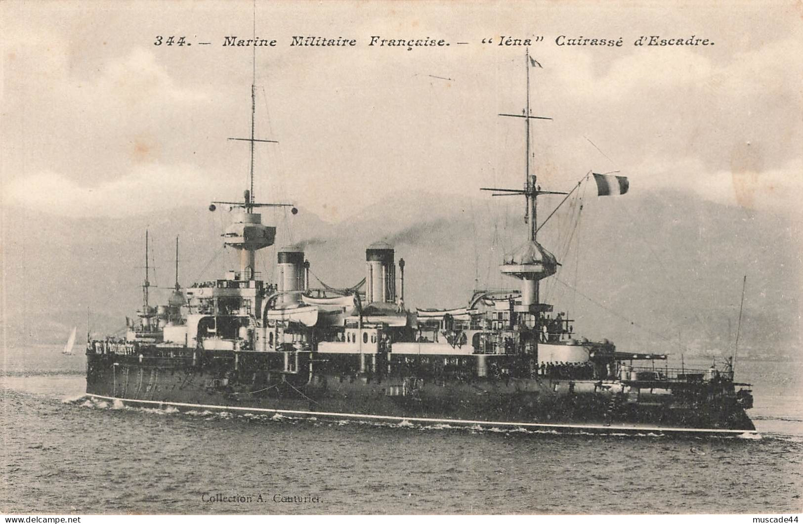 MARINE MILITAIRE FRANCAISE - IENA - CUIRASSE D ESCADRE - Warships