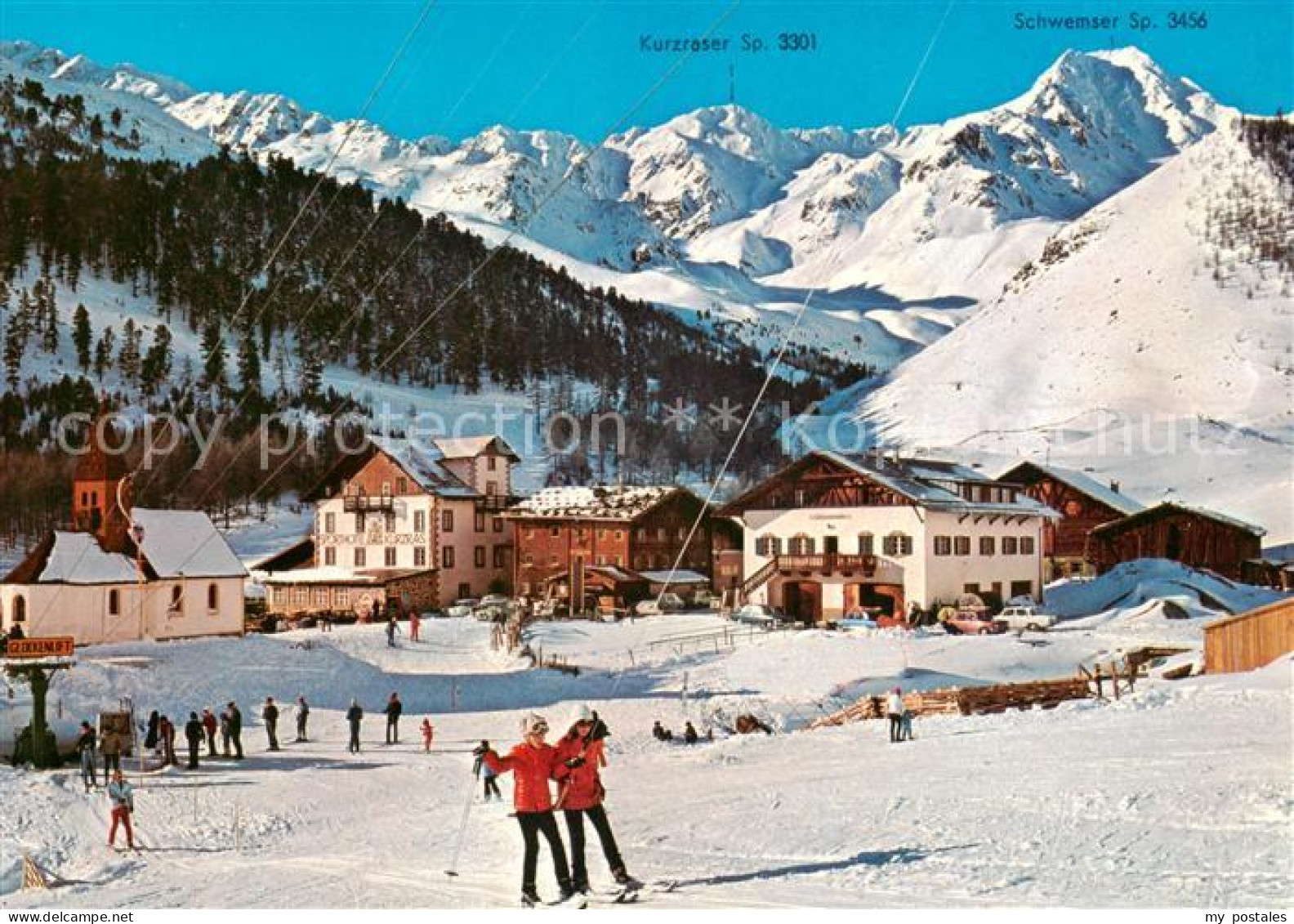 73789166 Schnals Bozen Suedtirol Sporthotel Kurzras Mit Kurzraser Und Schwemser  - Andere & Zonder Classificatie