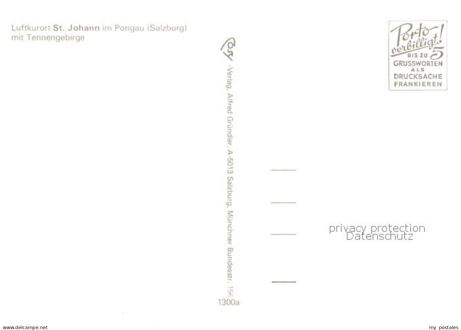 73789140 St Johann Pongau Panorama Mit Tennengebirge St Johann Pongau - Otros & Sin Clasificación
