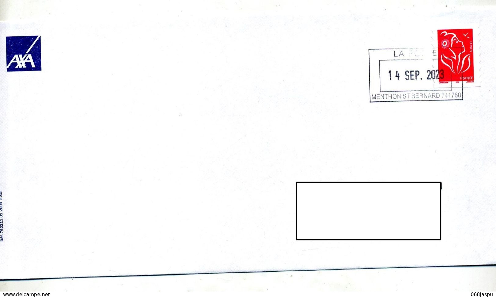 Lettre Cachet Rectangulaire Menthon - Manual Postmarks
