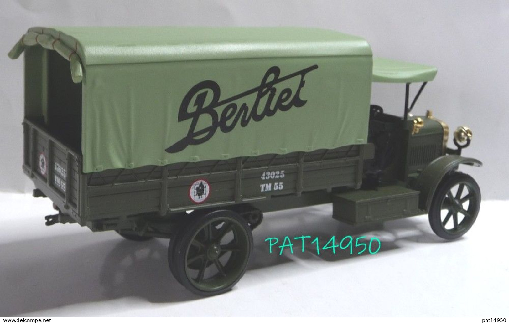 PAT14950 CAMION BERLIET CBA Baché MILITAIRE De 1913 ARMEE FRANCAISE - Militari