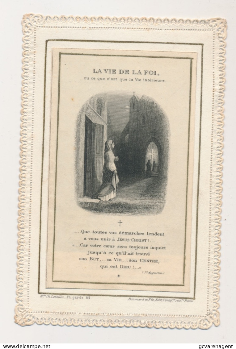 IMAGE PIEUSE. H.PRENTJE = CH.LETAILLE  84  SYSTEME.   12,5 X 8,5 CM.   ZIE AFBEELDINGEN - Devotion Images