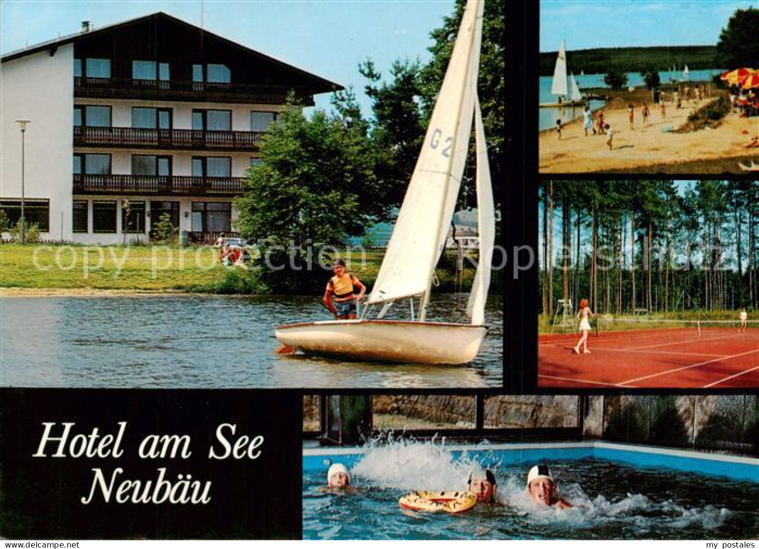 73789097 Neubaeu Roding Hotel Am See Strand Tennisplatz Hallenbad Neubaeu Roding - Autres & Non Classés