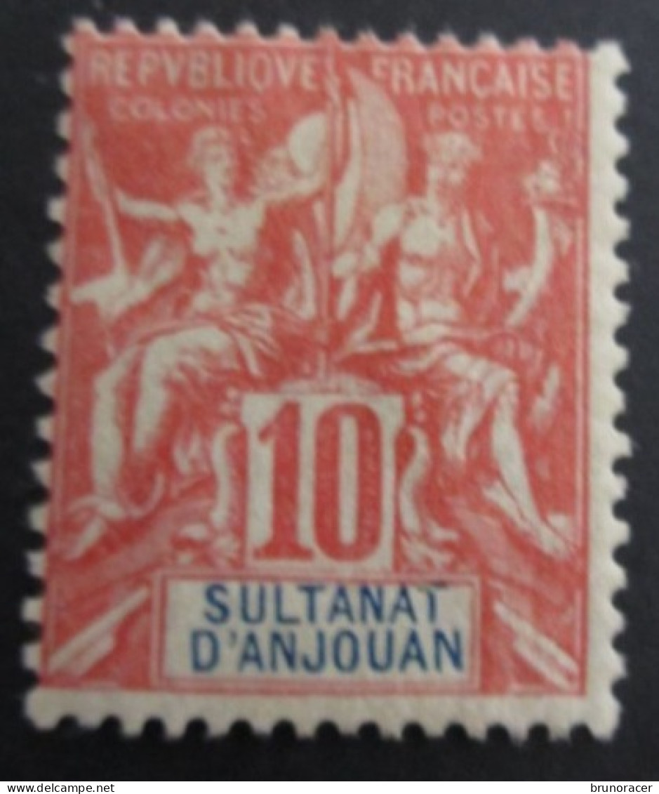 ANJOUAN N°14 NEUF* TB  COTE 45 EUROS VOIR SCANS - Unused Stamps