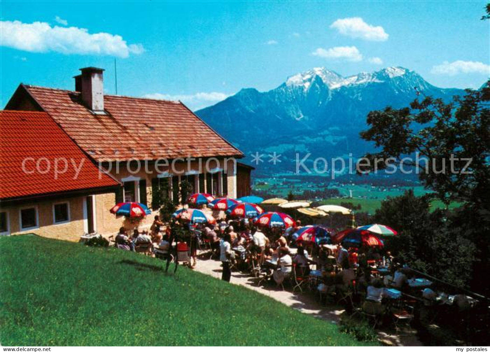 73789075 Berchtesgaden Berggaststaette Soeldenkoepfl Am Soleleitungsweg Terrasse - Berchtesgaden