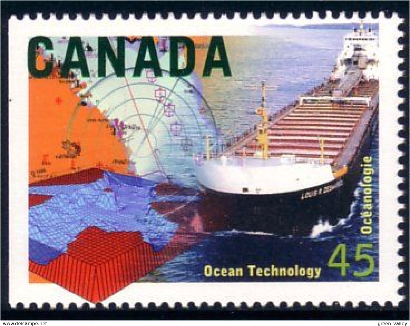 Canada Cartographie Oceanologie Ocean Technology MNH ** Neuf SC (C15-95a) - Unused Stamps