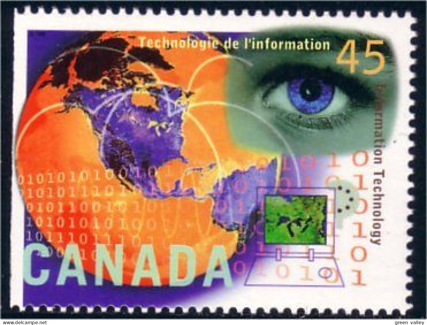 Canada Computer Ordinateur Information Technology MNH ** Neuf SC (C15-97a) - Unused Stamps