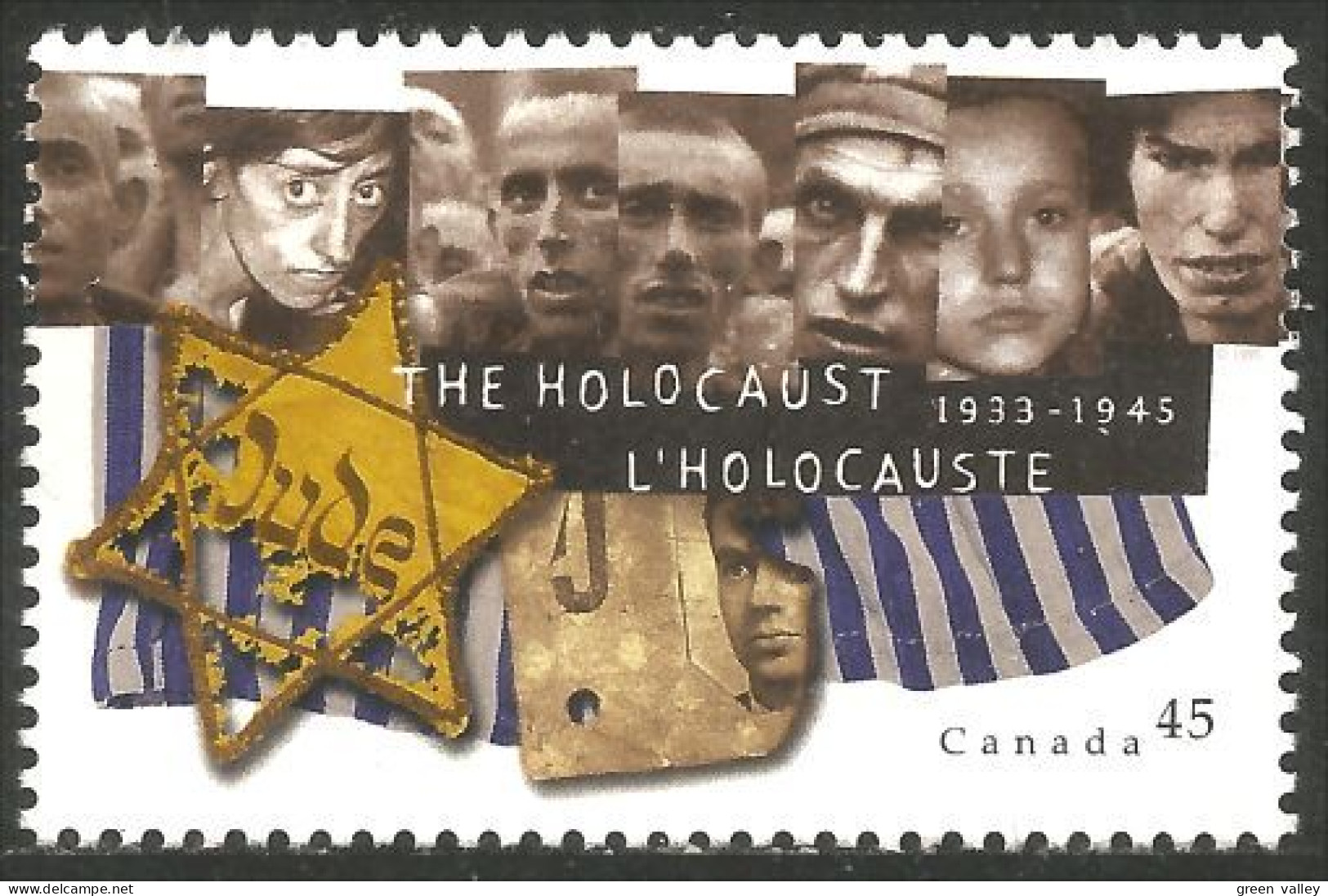 Canada Holocauste Holocaust Guerre War Memorial Shoah Juif Jew Jewish MNH ** Neuf SC (C15-90b) - Militaria